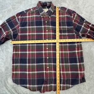 Eddie Bauer Men's Flannel Shirt Button Front Long‎ Sleeve Size XL